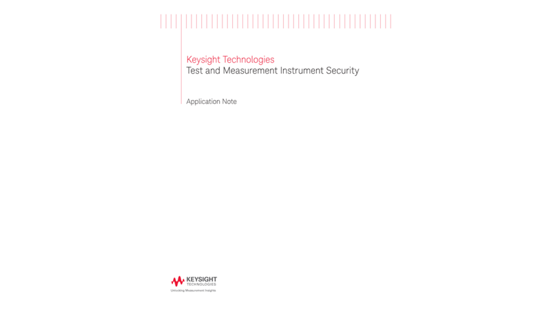 Test and Measurement Instrument Security